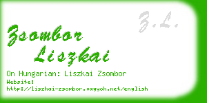 zsombor liszkai business card